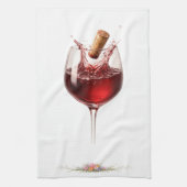 Luxury Wine Glass Splash Bath Towel キッチンタオル (縦)
