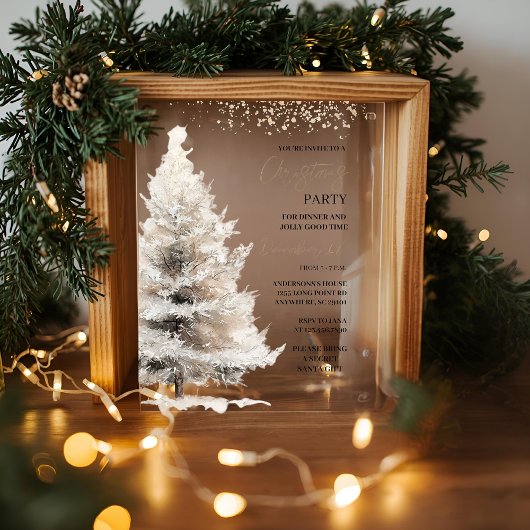 Luxury Winter Holiday アクリル招待状