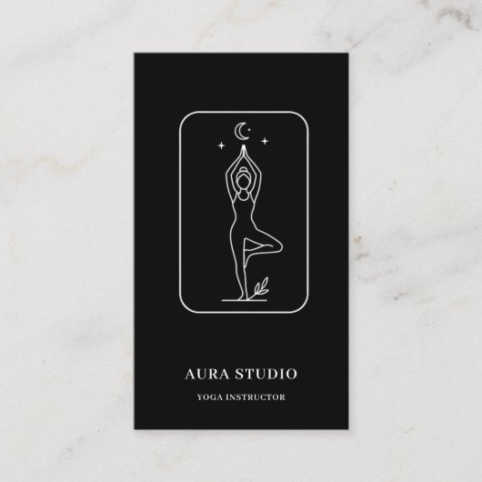 Luxury Yoga Instructor | Elegant  名刺 (正面)