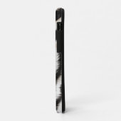 Luxury Zebra Print Elegant Black & White Faux Fur  Case-Mate iPhoneケース (裏面/左)