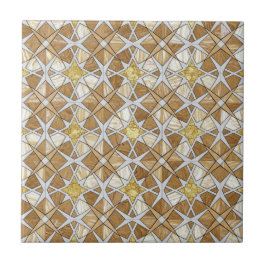 Luxury Zellige Moroccan Mosaic Pattern Beige Cream タイル