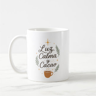 ✨ Luz, Calma y Cacao – Diseño Navideño Aesthetic コーヒーマグカップ