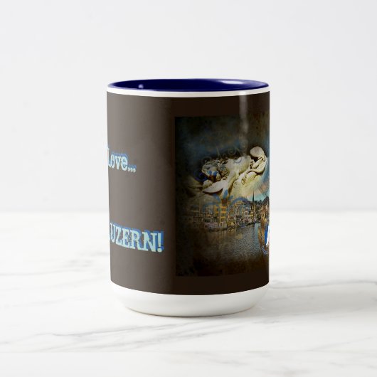 LUZERNグランジヴィンテージ – コーヒー,ティーマグカップ ツートーンマグカップ (中央)