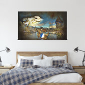 LUZERNヴィンテージグランジ – キャンバス (インサイチュ (寝室))