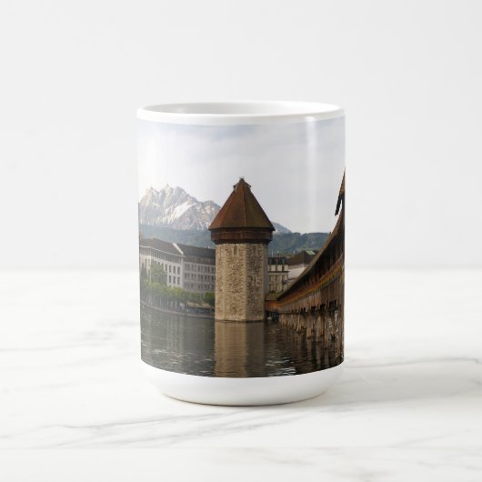 Luzern Kappelbrücke Kaffeetasse マグカップ (中央)