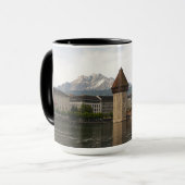 Luzern Kappelbrücke Kaffeetasse マグカップ (正面左)