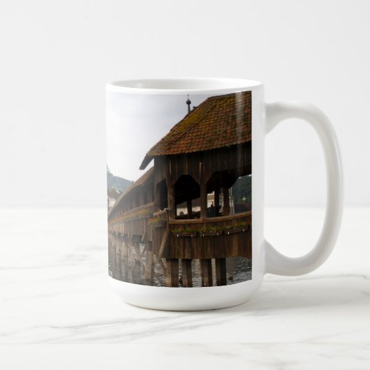 Luzern Kappelbrücke Kaffeetasse マグカップ (右)