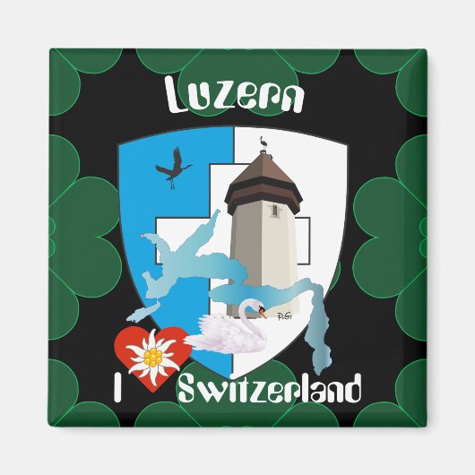 Luzern Schweiz Magnet マグネット (正面)