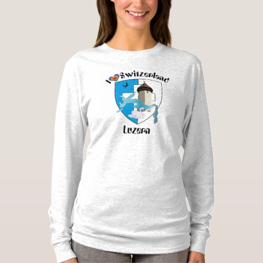Luzern Schweiz Suiss Svizzera Switzerland T-Shirt Tシャツ (正面)