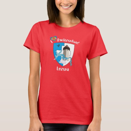 Luzern Schweiz Suisse Svizzera Switzerland Tシャツ (正面)