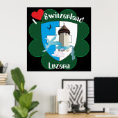 Luzern Schweiz Switzerland Poster ポスター (ホームオフィス)