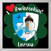 Luzern Schweiz Switzerland Poster ポスター (正面)