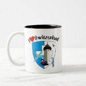 Luzern Schweiz Tasse ツートーンマグカップ (左)