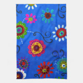 LVのお洒落な花I キッチンタオル (縦)