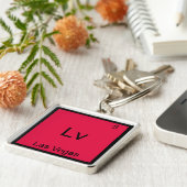 Lv - ラスベガス市 化学元素記号Tシャツ キーホルダー (側面)