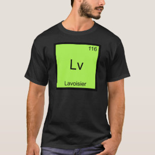 Lv - ラヴォアジエ おもしろ化学元素シンボルTシャツ Tシャツ