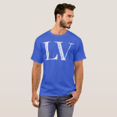 LV 55 ローマ数字 フィフティファイブ レトロ Tシャツ (正面フル)