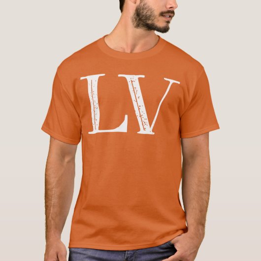 LV 55 ローマ数字 フィフティファイブ レトロ Tシャツ (正面)
