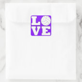 L🏐VEバレーボールラブスクエアステッカー スクエアシール (バッグ)