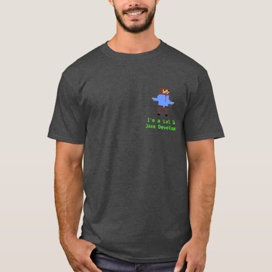 Lvl 10 Java開発者 Tシャツ (正面)