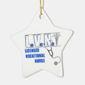 LVNは職業ナースのクリスマスのオーナメントを認可しました セラミックオーナメント (左)