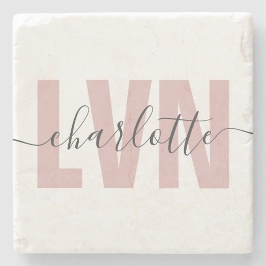 LVNライセンスパーソナライズされた職業ナースシック ストーンコースター (正面)