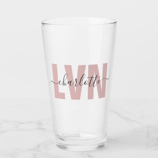 LVNライセンスパーソナライズされた職業ナースシック タンブラーグラス (正面)