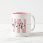 LVNライセンスパーソナライズされた職業ナースシック ツートーンマグカップ (正面右)