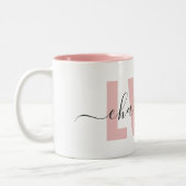 LVNライセンスパーソナライズされた職業ナースシック ツートーンマグカップ (左)