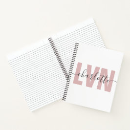 LVNライセンスパーソナライズされた職業ナースシック ノートブック