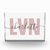 LVNライセンスパーソナライズされた職業ナースシック フォトブロック (正面)