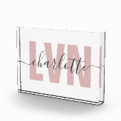 LVNライセンスパーソナライズされた職業ナースシック フォトブロック (右)