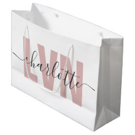 LVNライセンスパーソナライズされた職業ナースシック ラージペーパーバッグ