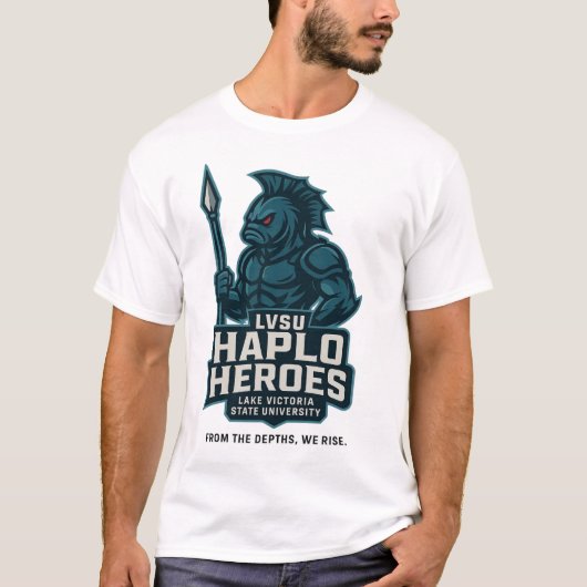 LVSU Haplo Heroes – ヴィクトリア湖州大学 Tシャツ (正面)