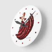 LWフラメンコ時計(2) ラウンド壁時計 (傾斜)