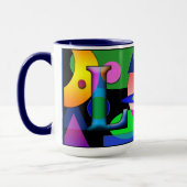 LW Monogramed, Initialed，コーヒーマカスタムグ マグカップ (左)