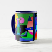 LW Monogramed, Initialed，コーヒーマカスタムグ マグカップ (正面左)