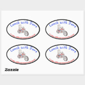 LwDの楕円形のステッカー 楕円形シール (シート)