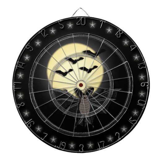 Lwoodのこうもりのかわいいカスタムな規則の投げ矢板 ダーツボード (正面)