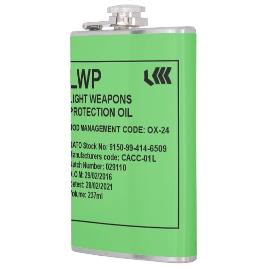 LWP油8ozスズ フラスク (左)