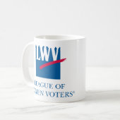 LWVのマグ(直面するロゴ) コーヒーマグカップ (正面左)