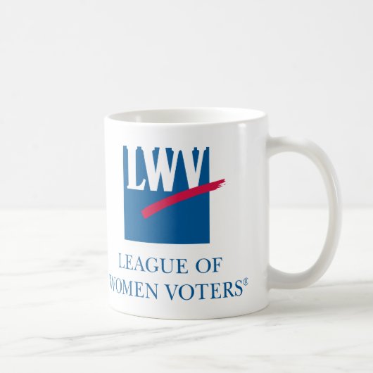 LWVのロゴのマグ(直面するロゴ) コーヒーマグカップ (右)