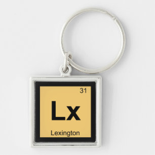Lx - Lexington Kentucky化学の定期表 キーホルダー