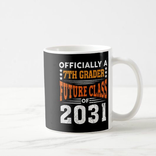 Ly A 7th Grader Future Cl 2031 First Day Grade 7 コーヒーマグカップ (右)