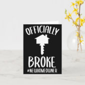 Ly Broke New Homeowner Funny New House Owner  カード (黄色い花)