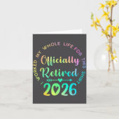 Ly Retired 2026 Funny Retirement For Women  カード (黄色い花)