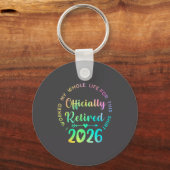 Ly Retired 2026 Funny Retirement For Women  キーホルダー (正面)