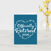 Ly Retired 2026 Hear For Women Retirement  カード (黄色い花)