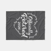 Ly Retired 2026 Hear For Women Retirement フリースブランケット (正面(横))