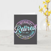 Ly Retired 2026 Not My Problem Anymore Tie Dye Pri カード (黄色い花)